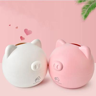 PP Cute Pig Tissue Box Nordic Style Roll Paper Round Container Napkin Holder Household Storage