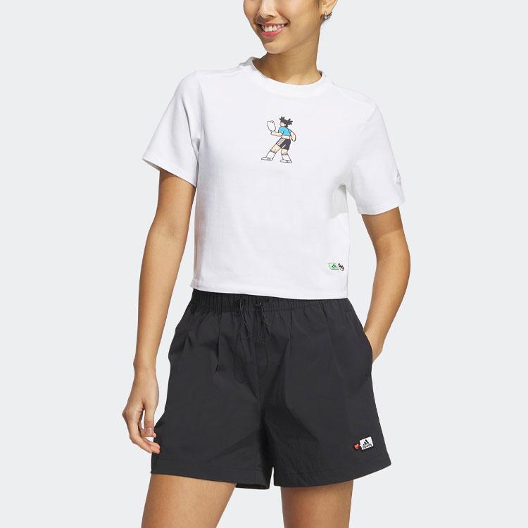 New Adidas X SEEBIN Co Branded SS23 Crop Tops Women's White HY2816