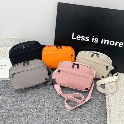 Women's Crossbody Bag Nylon Japanese Style Men's Shoulder Bag, Functional Workwear Bag, Trendy Messenger Bag, Fashion Chest Bag
