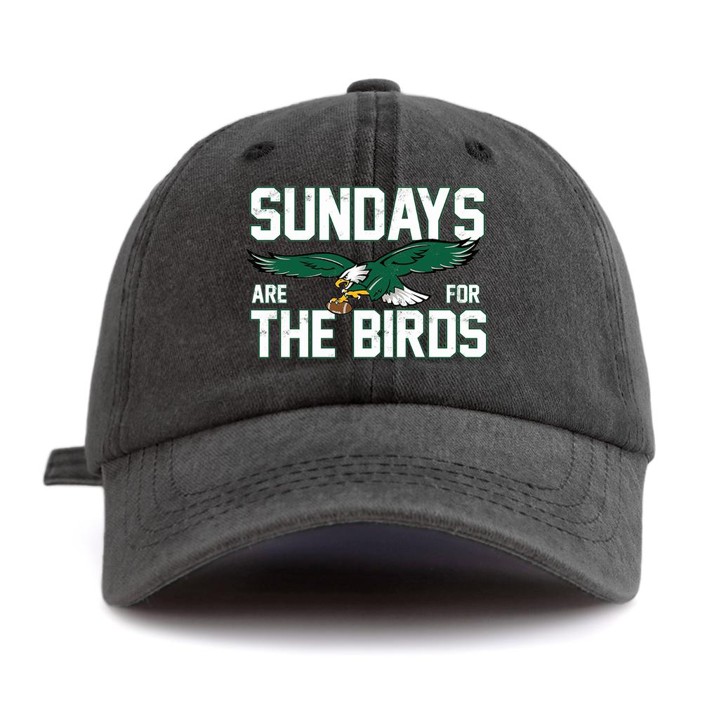 Pc THE BIRDS Print Washed Baseball Cap for AdultsMinimalist Retro Style Casual Soft Adjustable Dad HatPerfect As Gift