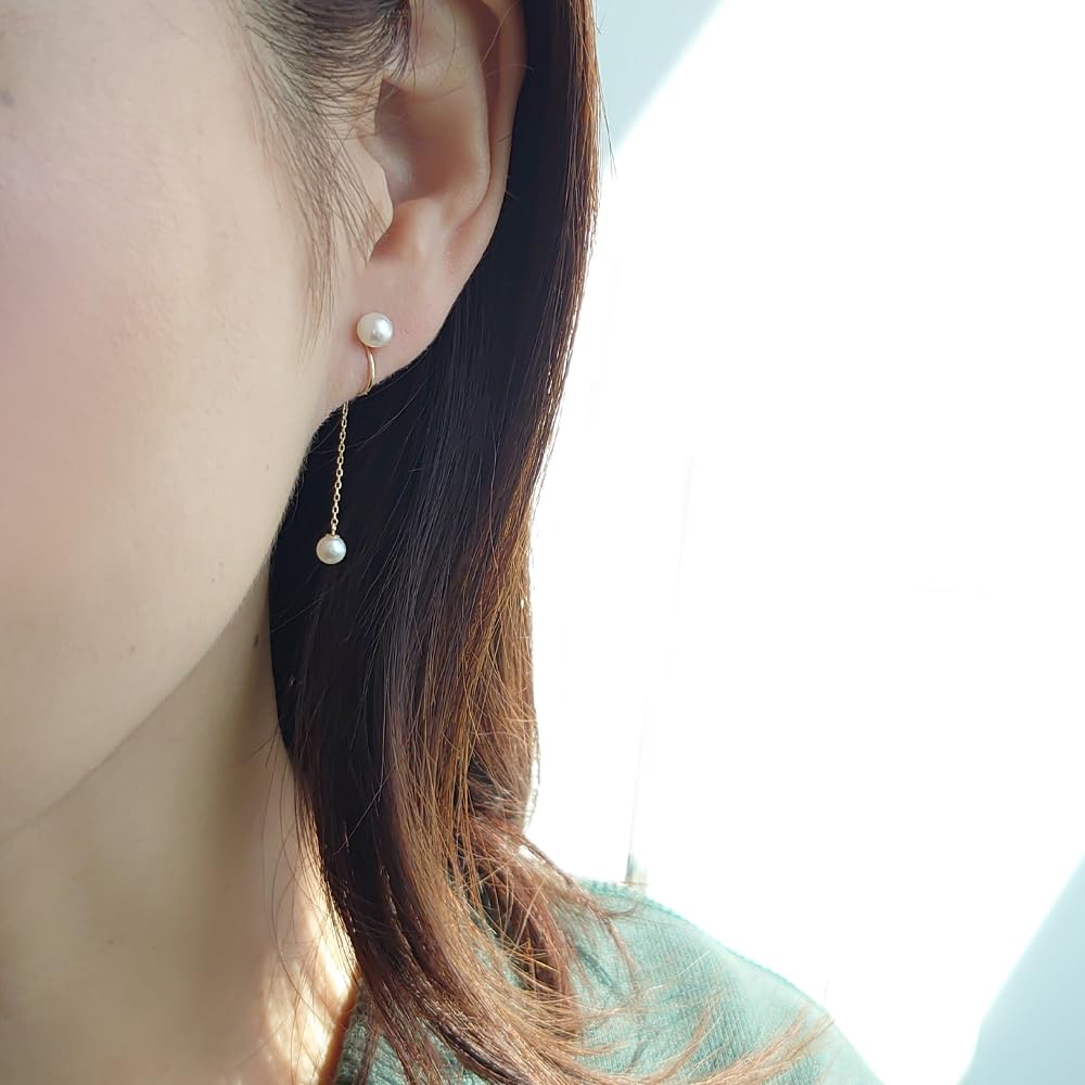 Wisp K10 Yellow Gold Earrings Tansui Pearl [WISP] (FERWP22897)