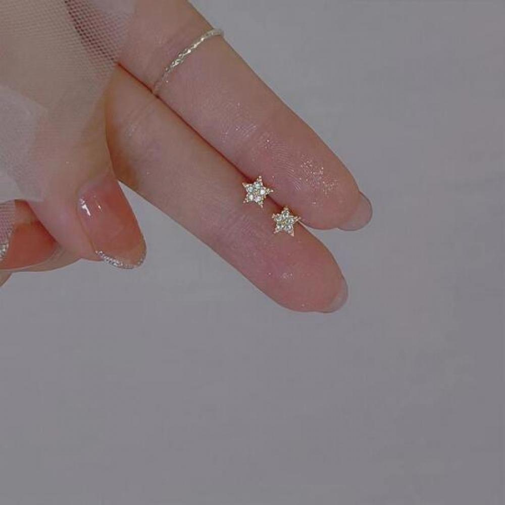 New ArrivalS Open Run Women S Minimal Gold earringS Daily Wear Star