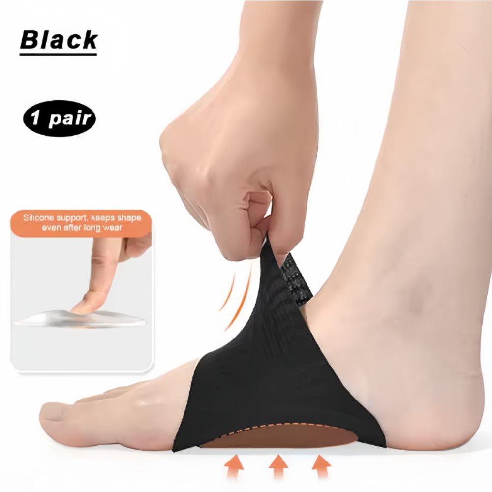 

Breathable Flat Feet Pad Soft Foot Care Pad Comfortable Correction Insoles Flat Foot чорний