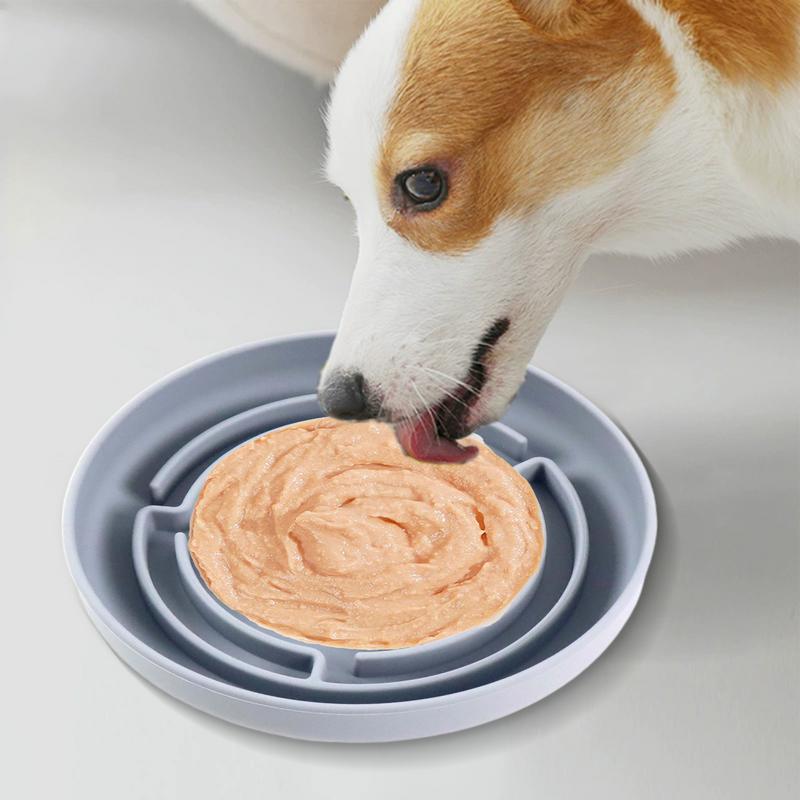Slow Dog Feeder Silicone Maze Dog Bowl Slow Feeder Suction Cup Base Anti-Choking Pet Supplies Interactive Toys For Large To