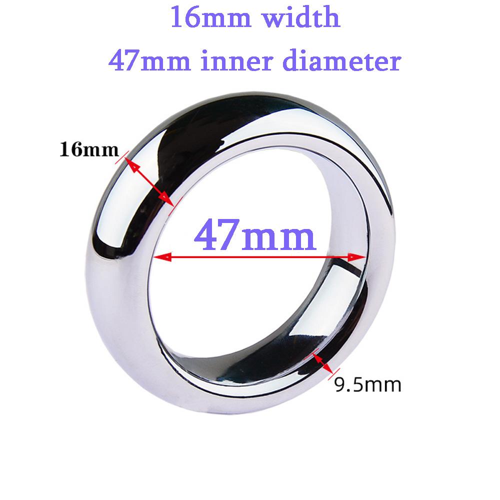 6 Size Metal Cock Ring Sex-Toys For Men Penis Bondage Lock Delay Ejaculation Penis Rings Weight Cockring Sex Toys For Adults 18