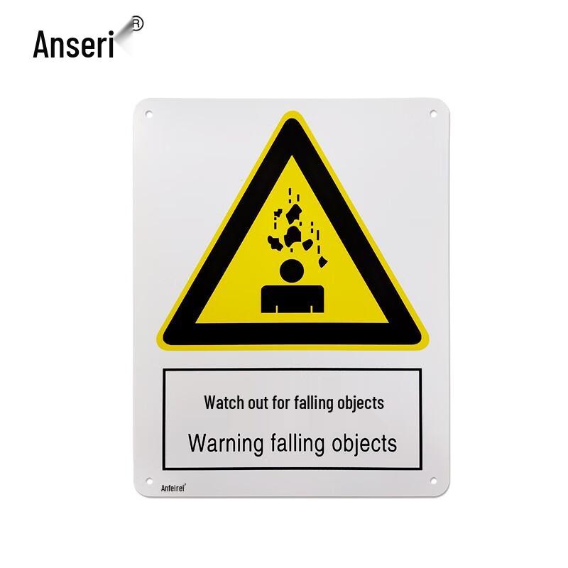 Ansai Rui Beware of Falling Objects Safety Sign