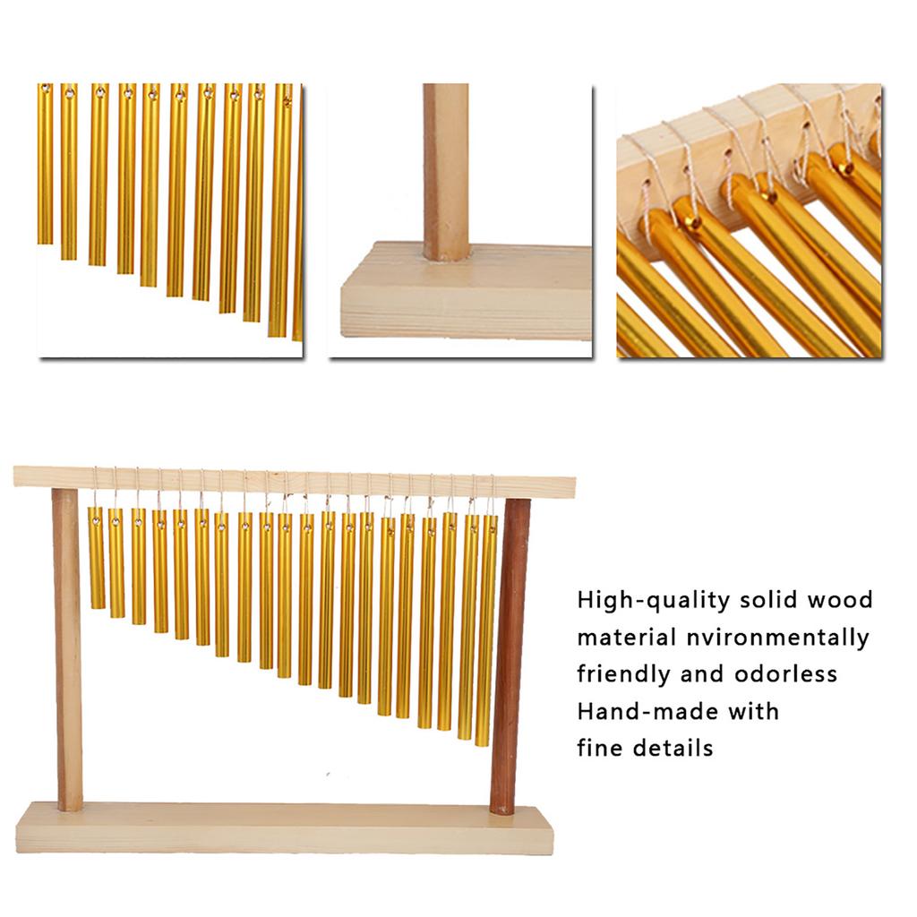 Wind Chimes 20‑Tone Wind Chimes 20‑Tone Wind Chimes Table Single‑Row Percussion Instrument Children's Musical + Hammer