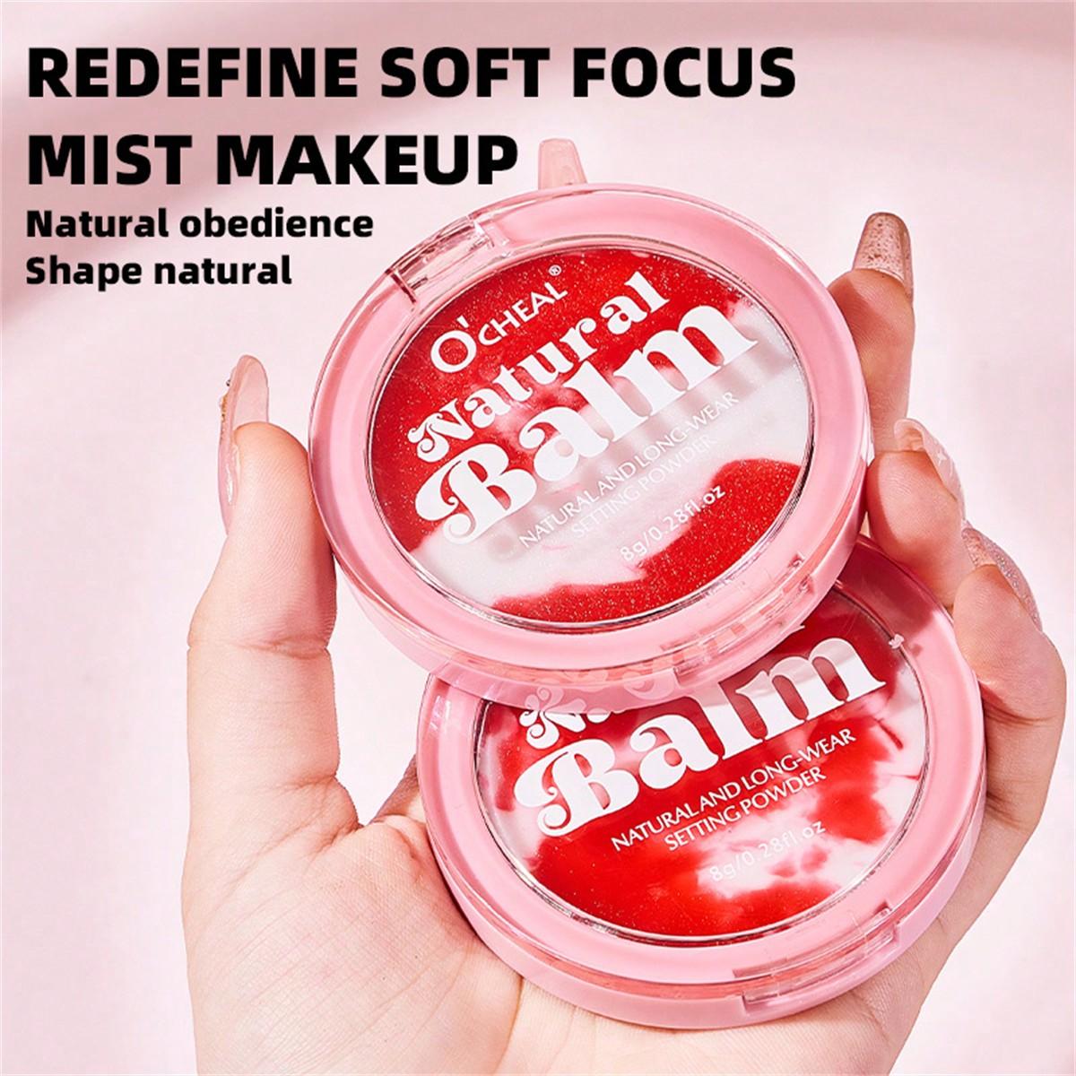 

1шт набор пудры для макияжа, набор пудры без пудры, нежный для кожи, натуральный нюдовый макияж розовый