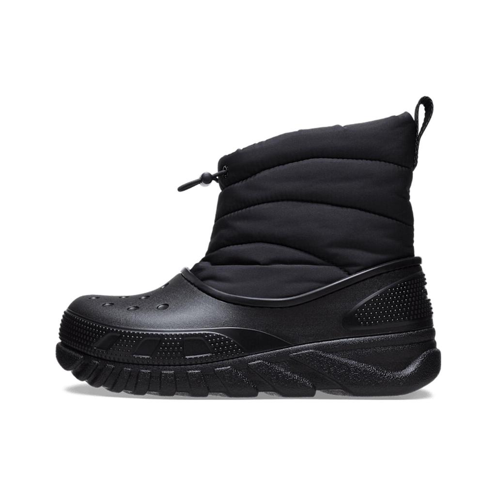 Crocs Duet Max Stivali in Pelle Morbida Confortevoli Stivaletti Unisex Stivali Neri 208773