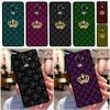 Quilted Texture Sofa Pattern Crown For Samsung Galaxy M21 M11 M31 M13 M33 M35 M53 M55 M15 M14 M34 M54 M12 M32 M52 M06 M16 Case