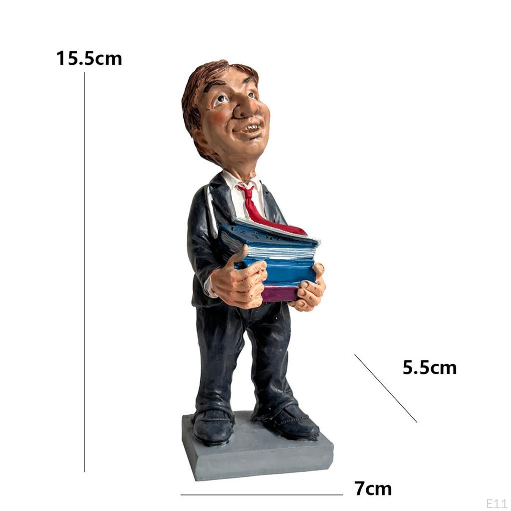 Lidská řemesla Ornament Pryskyřice Socha Dárek k narozeninám Moderní sběratelská figurka domácího dělníka