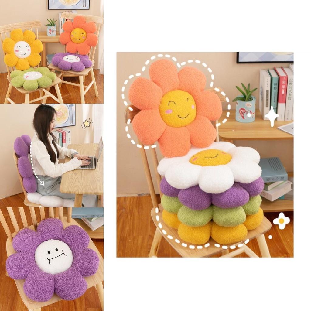 Kreatives Blumenkissen für lange Sitzstunden Ins Style Bürostuhlauflage