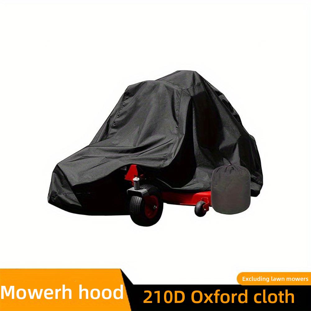 Lawn Mower Cover 210D Oxford Cloth Sun Protective Cover Waterproof Tractor Cover for Lawn Mowers Covering