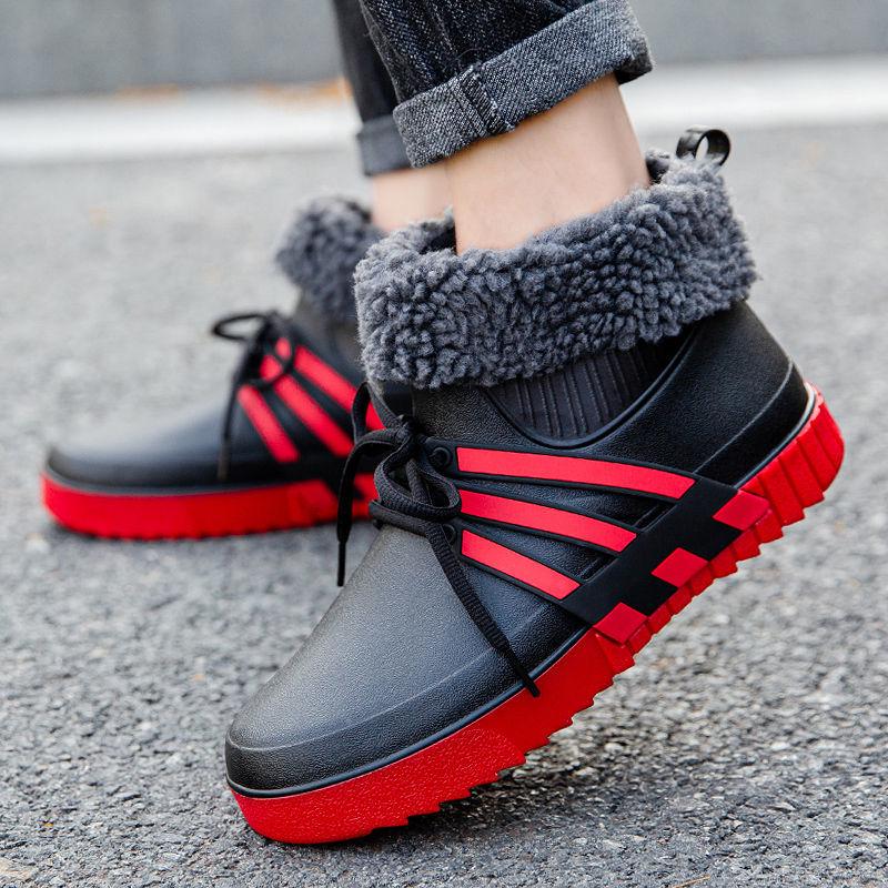 Kuchařské protiskluzové pánské nepromokavé krátké holínky - Odolné, lehké gumové boty pro venkovní použití, do kuchyně a na mytí aut.