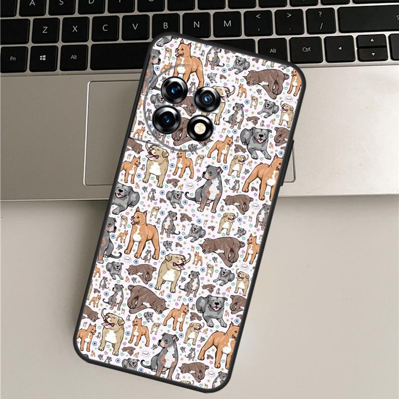 Pitbull Dog Case For OnePlus Nord 5 CE 3 4 Lite N20 N30 OnePlus 15R 13R 12R 13T 10T 10 Pro 11 12 13 Cover