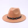 European and American fashion casual top hats men's and women's autumn and winter new black soft woolen jazz hats versatile cowboy hats