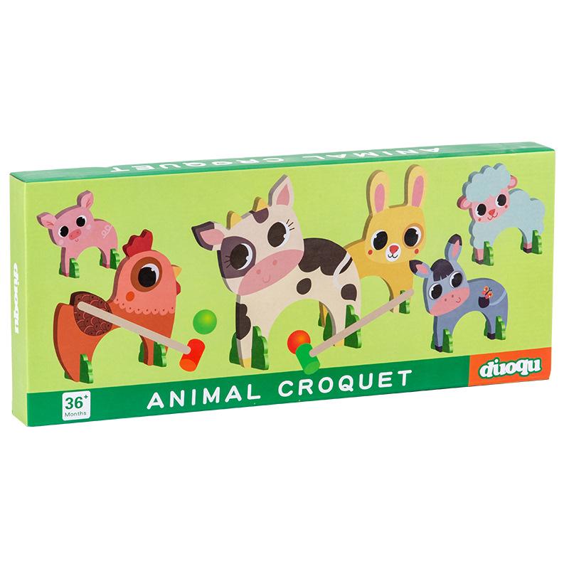 

Набор для крокета с животными: Веселое, познавательное упражнение для координации рук и глаз у детей