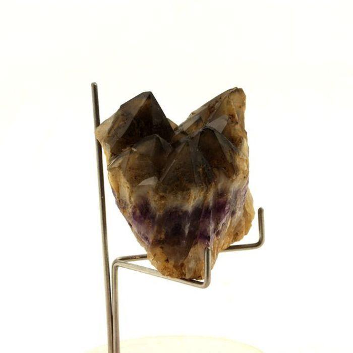 Pierres et Minéraux. Quartz fumé Fantôme Améthyste. 427.0 ct. Pégut, La Chapelle-sur-Usson, Puy-de-Dôme, France.