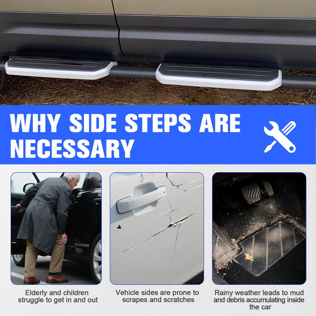 For 2020-2025 Land Rover Defender Running Boards High Load-Bearing Side Step Boards Nerf Bars Auto Repairing Accessories