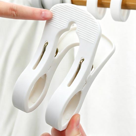 Yousheng 5Pcs Plastic Clothes Pins Windproof Strong Grip Clothes Pegs Heavy Duty Sheets Towels Laundry Clothing Drying Clothespin
