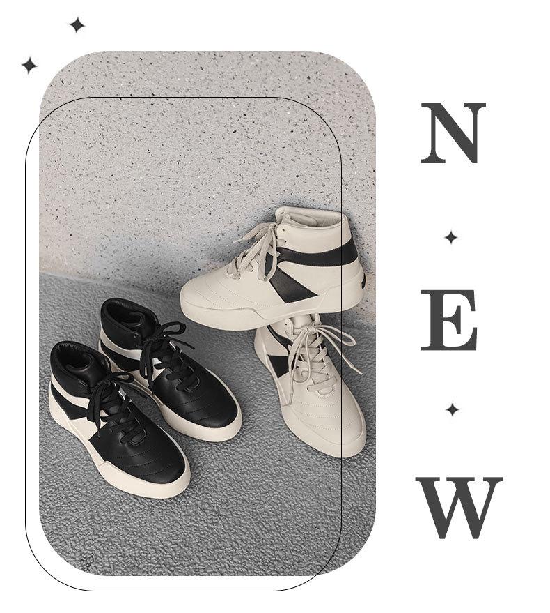 Herren High-Top Freizeitschuhe X520: Trendige Herbst-Sneaker, vielseitiges weißes Outdoor-Sport-Schuhwerk