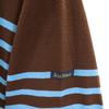 Le Minor Made In France Border Long Sleeve Tunic 1 Brown X Blue One Piece Women Used
