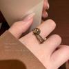 Wind Pearl Zircon Butterfly Ring Female Niche High-end Sense Light Luxury Couple Pair Ring Temperament Open Ring