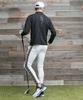 DIVINER GOLF Men's Mock Neck Long Sleeve T-Shirt with Logo, Size L, Black.