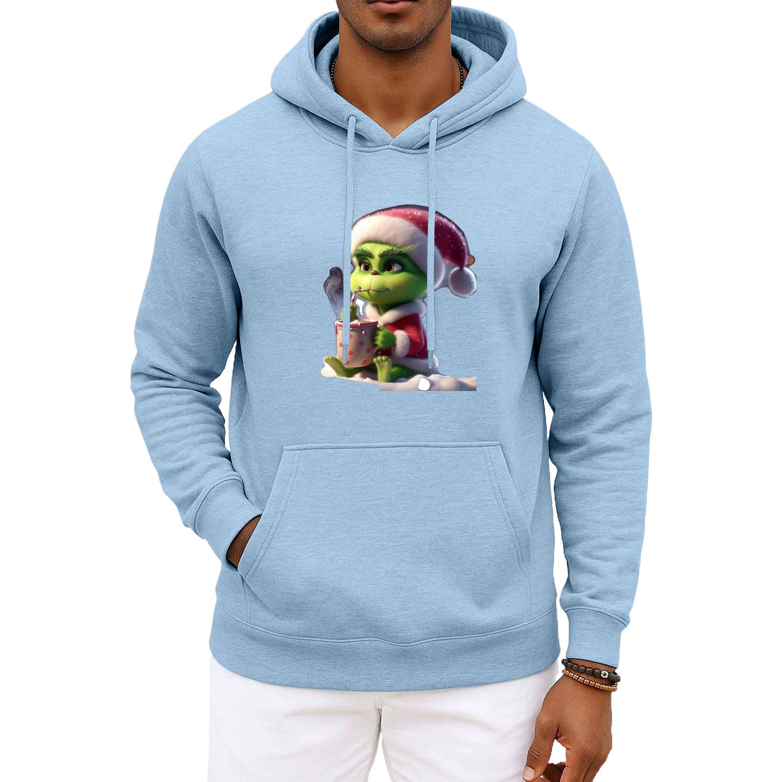 

Мужское и женское рождественское худи с капюшоном и длинными рукавами XXXL