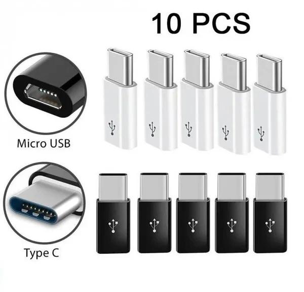 1/5/10Pcs Micro USB Female To Type C Male Adapter Converter for Android Smart Phone Tablet USB Type C To Micro USB Connector