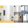 Home security door lock, equipped with 8 screws, child safety door reinforcement lock, with a 3-inch stopper, can withstand 800 pounds