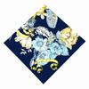 POBING Silk Scarf Women Large Shawls Butterfly Print Square Bandana Luxury NecKerchief Muslim Hijab Scarf Female Foulards 130CM