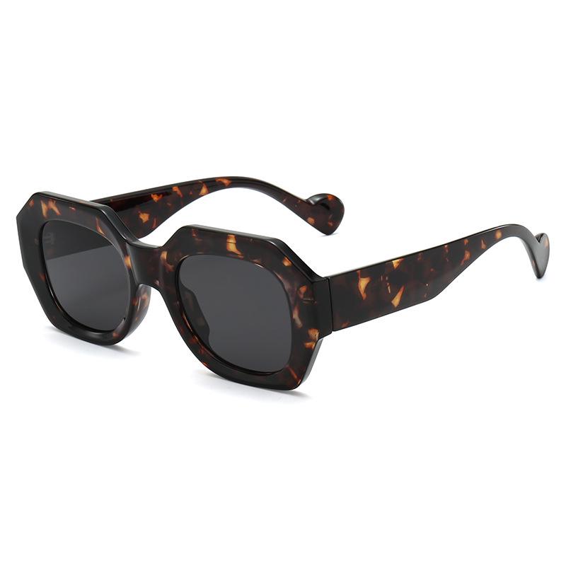 Modern Luxe Polygonal Sunglasses: Men s High-End European-American Street Style
