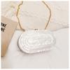 Summer Dinner Bag Retro Splicing Bag Trendy Acrylic Bag Shoulder Chain Bag Bag
