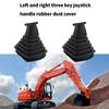 Reinforced Elastic Dust Covers Shield for Hydraulic Levers Protective Rubber Sleeves Construction Vehicle Handles 2pcs