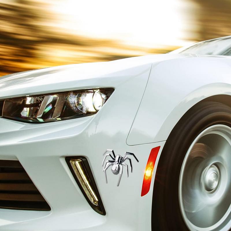 3D Spider Emblem 3D Rear Door Badges Sticker Automotive Decals Auto Badges Decorative Decal Sticker for Window Car Truck Scooter