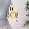 Fine ring liquid silicone magnetic attraction, suitable for iPhone15Pro Apple 16promax touch button 14p mobile phone case