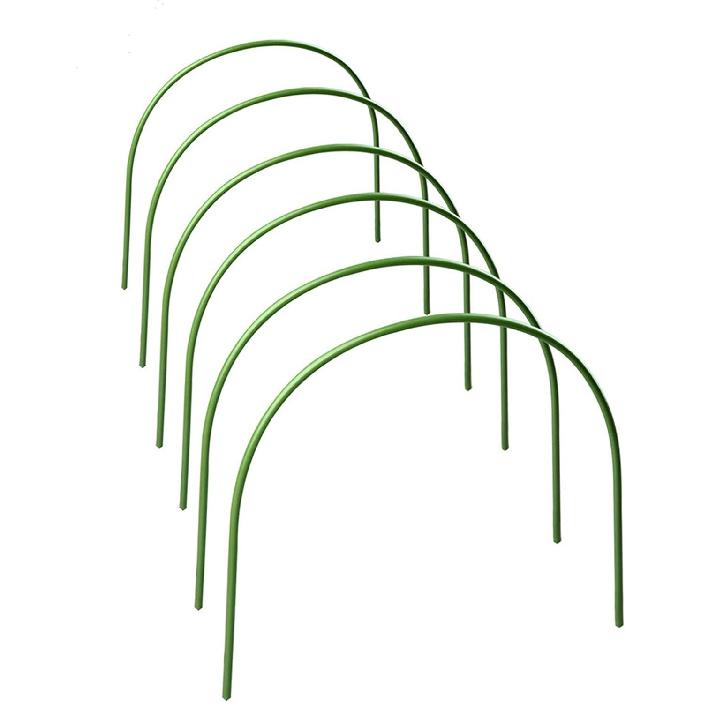 Hoops for Garden,Greenhouse Hoops Wire Tunnel Hoops with Plastic Coated Hoops for Garden Fabric,Plant Support Garden Stakes