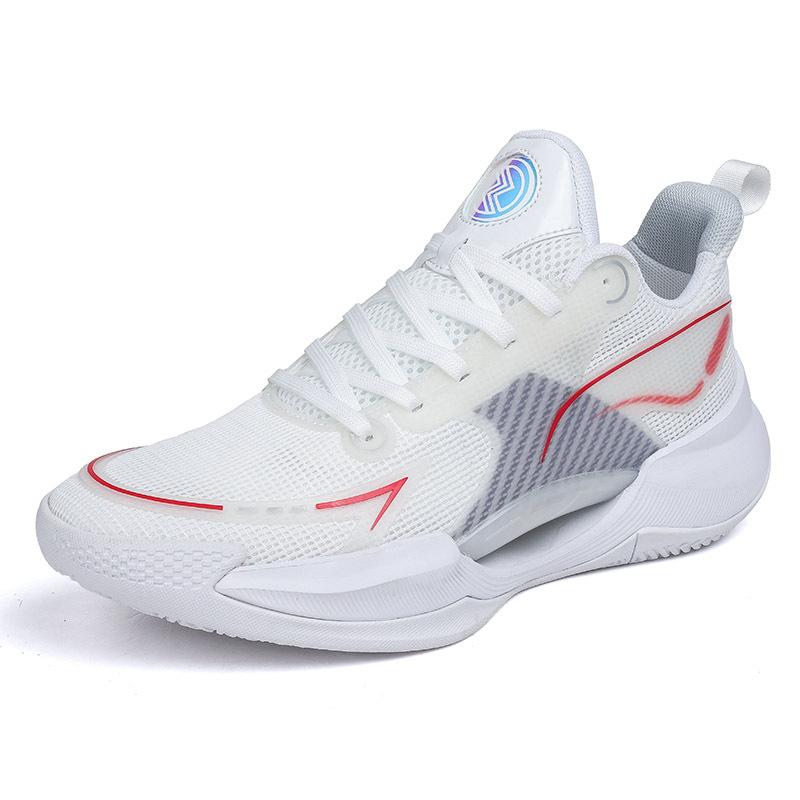 New Ultra-light V2 Shock-absorbing and Wear-resistant Luminous Combat Basketball Shoes Training Combat Non-slip Youth Competition Sports Shoes