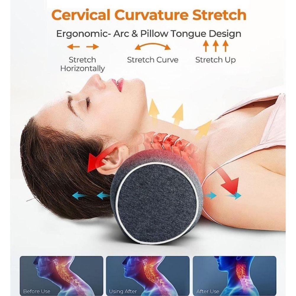 PU Memory Cotton Cervical Pillow Antiarch Traction Pillow  for Relieve Muscle Tension Spine