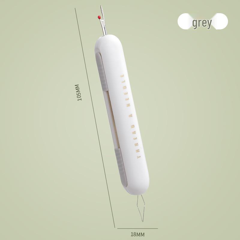 Handy Needle Threader & Seam Ripper - Multifunctional Sewing Tool for the Elderly серый