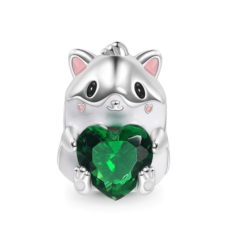 925 Silver Plated Cute Animal Charm Beads DIY Necklace Bracelet Gift Enamel Dog Panda Penguin Fashion Jewelry