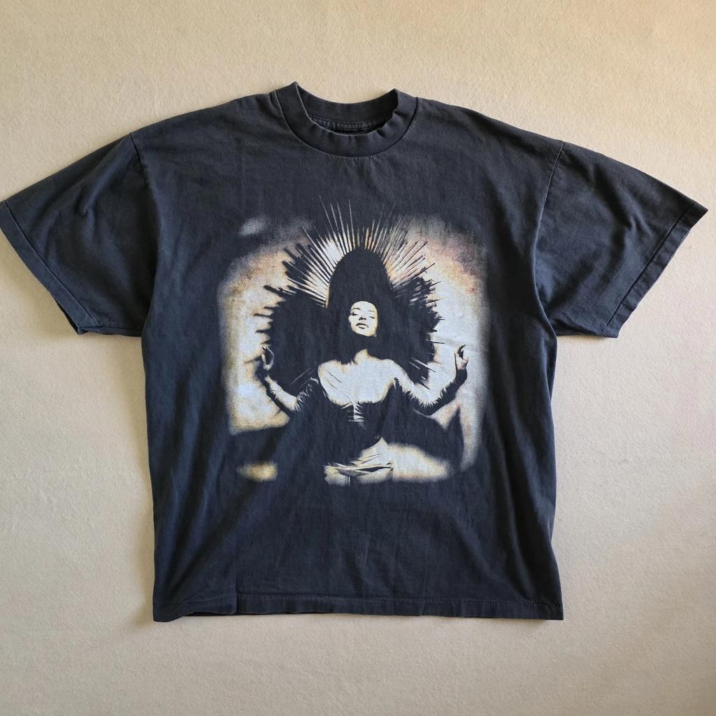 Sade Summer Deluxe Enzyme-washed Graphic Tee Tshirt XL Faded Black