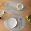 Japanese Cloth Pattern Thermal Insulation Placemat Simple Weaving Nordic Anti-scalding Table Mat Thermal Insulation Mat Bowl Mat Western Food
