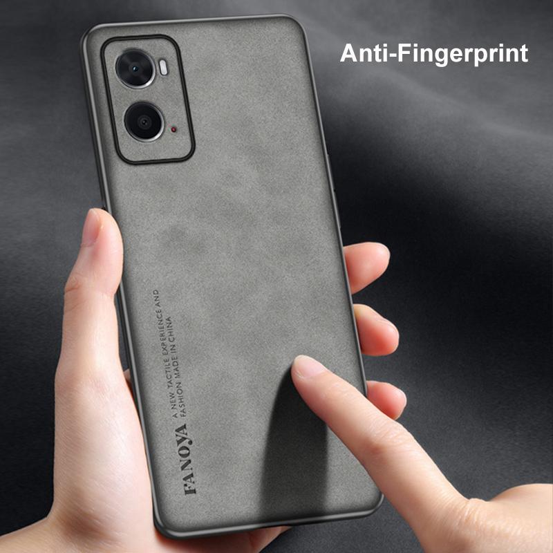 Luksusowe etui na telefon ze skóry PU dla OPPO A36 A76 A96 4G Tylna osłona Matowa Odporna na wstrząsy Pełna ochrona Silikonowe etui dla OPPO A96 5G