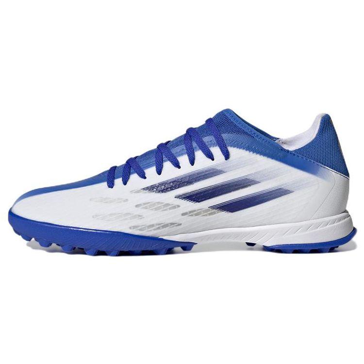Adidas X Speedflow .3 Comfortable Lace-Up Turf Soccer Shoes Unisex Soccer Shoes White Blue GW7509