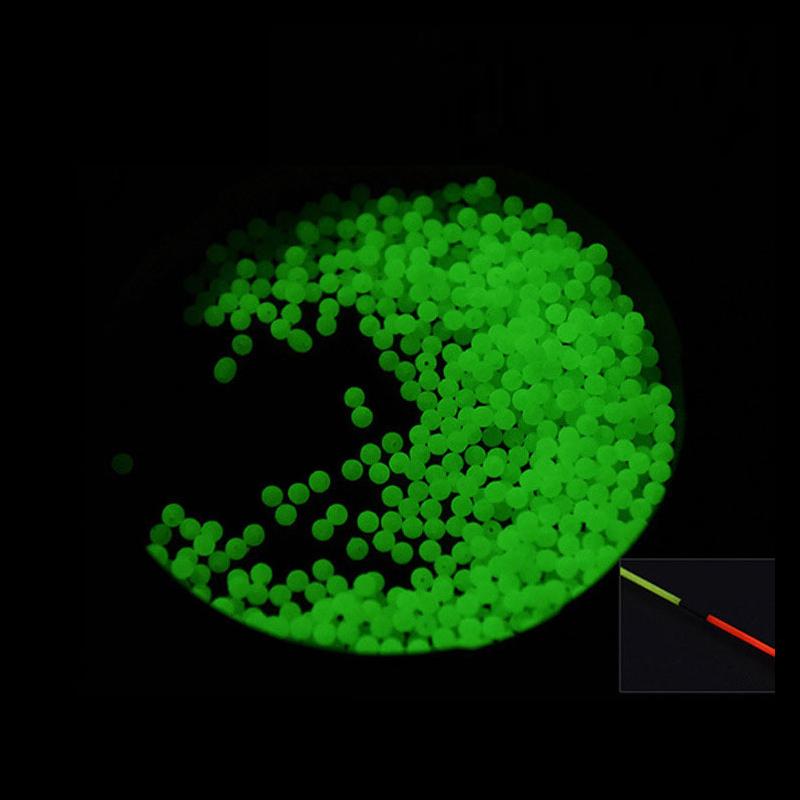 100pcs 6mm Fishsing Lumo Beads Luminous Beads Fishing Space Beans Soft Rubber Lure Light Glowing Float Balls for Outdoor Fishing Tackles Accessories