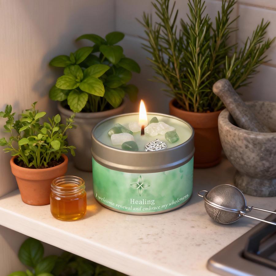 Scented Candles 3oz Law of Attraction Peace & Calm Manifestation Energy Boosting Christmas Home Decoration Candle Holders Gift