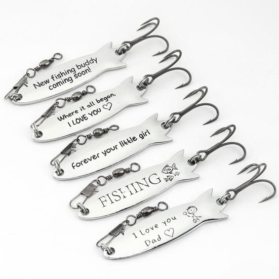 5Pcs Fishing Lures Hard Baits with Treble Hook 360-Degree Rotating Bright Color Mini Size Outdoor Fishing Swimbait