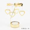 Metal Rotating Spinner Carousel Candle Tea Light Holder Table Rotating Transfer Windmill Decoration Home Elegance Candle Holder